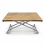 Hanah Home Mesa de Comedor Extensible Pino y Cromo